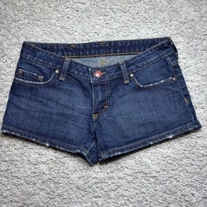 Marc Nelson Shorts Womens 27 Shortie Low Rise Made in USA Cotton Classic Denim